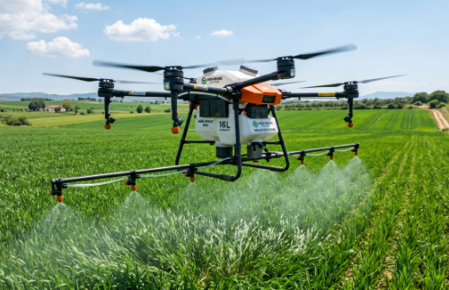 FTS-equipped drone in flight